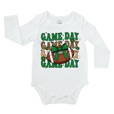 Coquette Football Game Day Baby Onesie SwaddleAn