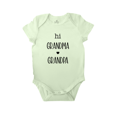 Hi Grandma and Grandpa Baby Onesie