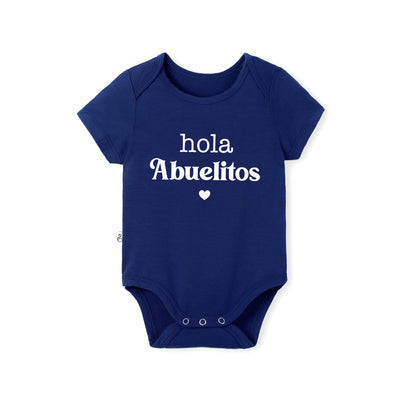 Custom "Hola Abuelitos" Bamboo Bodysuit