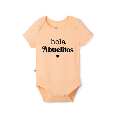 Custom "Hola Abuelitos" Bamboo Bodysuit