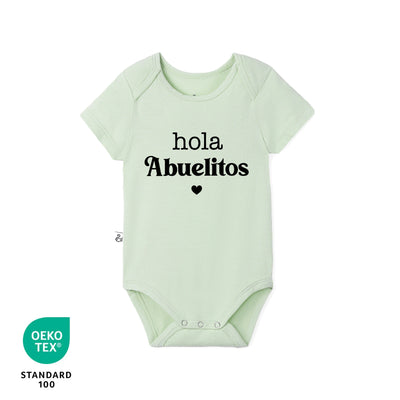 Custom "Hola Abuelitos" Bamboo Bodysuit