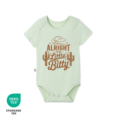It's alright to be little bitty Bamboo Baby Onesie