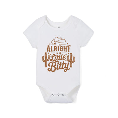 It's alright to be little bitty Bamboo Baby Onesie