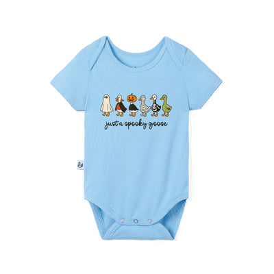 "Just A Spooky Goose" Halloween Bamboo Baby Bodysuit