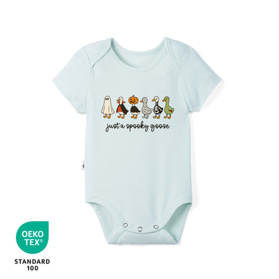 "Just A Spooky Goose" Halloween Bamboo Baby Bodysuit