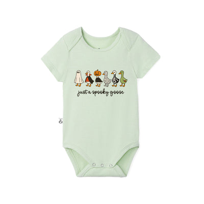 "Just A Spooky Goose" Halloween Bamboo Baby Bodysuit