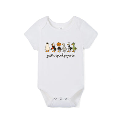 "Just A Spooky Goose" Halloween Bamboo Baby Bodysuit