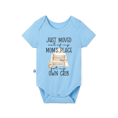 Just Moved Out Of My Mom's Place Got My Own Crib Bamboo Baby Bodysuit