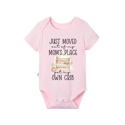 Just Moved Out Of My Mom's Place Got My Own Crib Bamboo Baby Bodysuit