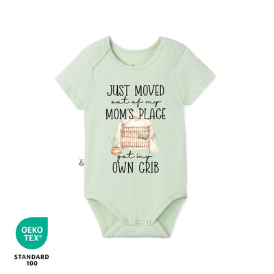 Just Moved Out Of My Mom's Place Got My Own Crib Bamboo Baby Bodysuit
