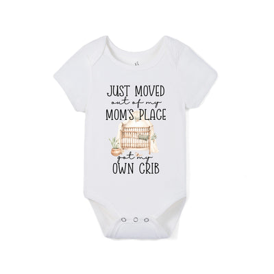 Just Moved Out Of My Mom's Place Got My Own Crib Bamboo Baby Bodysuit