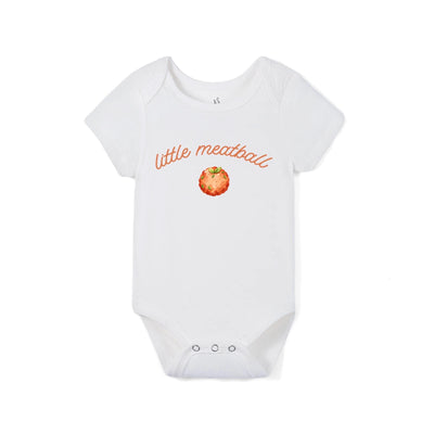 Little Meatball Italian Baby Bamboo Onesie