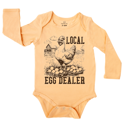 Local Egg Dealer Baby Onesie, Chicken Lover Bodysuit SwaddleAn