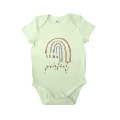 'His plan is perfect' Bodysuit | Christian Baby Onesie - SwaddleAn - 