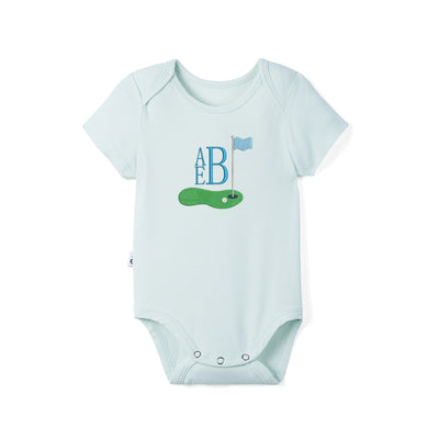 Custom Embroidered Monogram Golf Bamboo Bodysuit