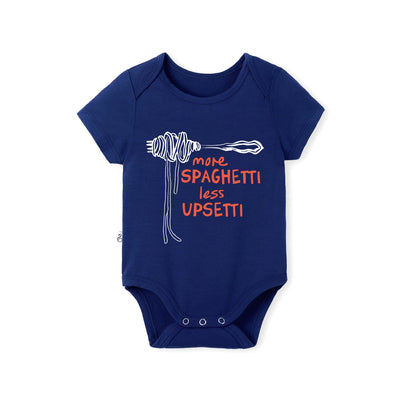 More Spaghetti Less Upsetti Bamboo Baby Bodysuit