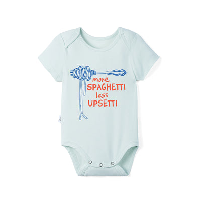 More Spaghetti Less Upsetti Bamboo Baby Bodysuit