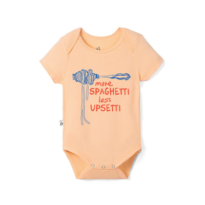 More Spaghetti Less Upsetti Bamboo Baby Bodysuit
