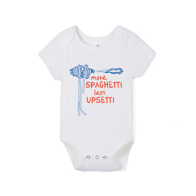 More Spaghetti Less Upsetti Bamboo Baby Bodysuit