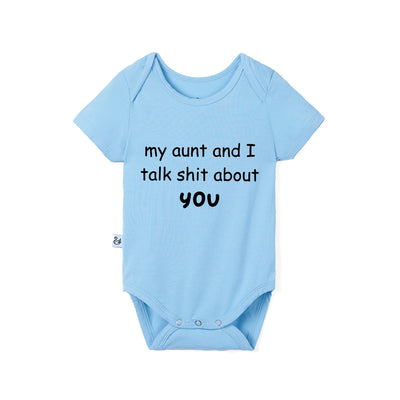 My Mom and I Talk Sh*t About You Bamboo Baby Onesie