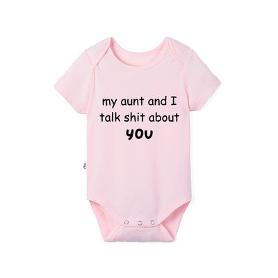 My Mom and I Talk Sh*t About You Bamboo Baby Onesie