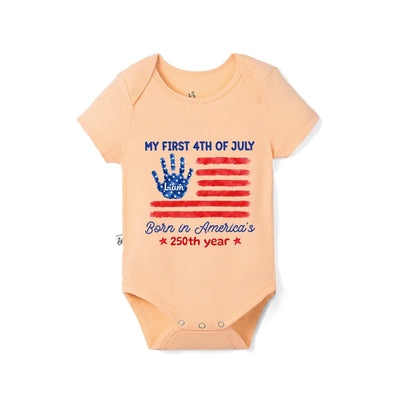Custom 250th Anniversary Baby Name Bamboo Bodysuit