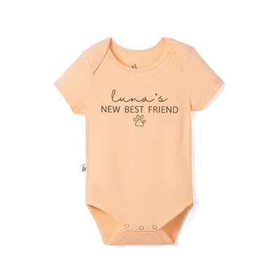 Custom Pup New Best Friend Bamboo Onesie Bodysuit