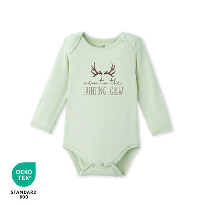 New To The Hunting Crew Embroidered Bamboo Bodysuit