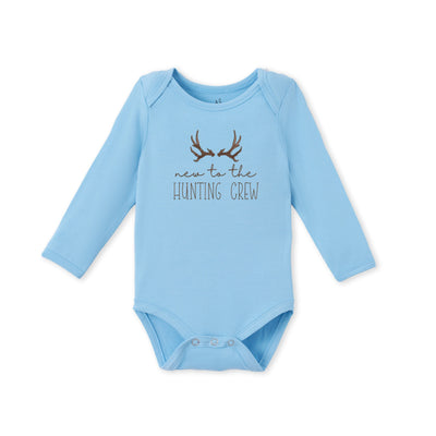 New To The Hunting Crew Embroidered Bamboo Bodysuit
