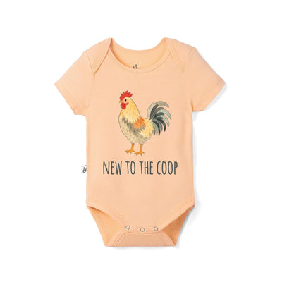 New To The Coop Bamboo Onesie