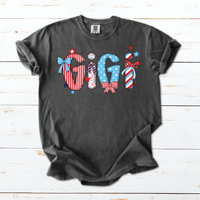 Patriotic American Flag Gigi Custom Gigi And Grandkids