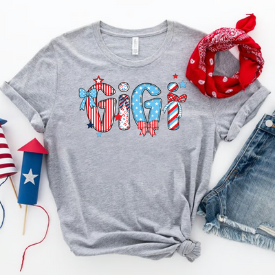 Patriotic American Flag Gigi Custom Gigi And Grandkids