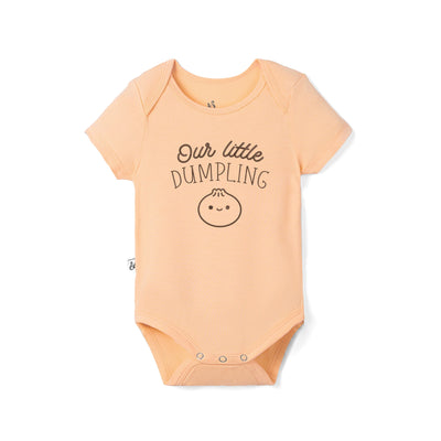 Embroidered Our Little Dumpling Bamboo Onesie