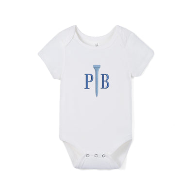 Custom Monogram Golf Bamboo Baby Bodysuit Bodysuit