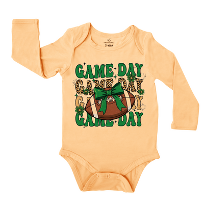 Coquette Football Game Day Baby Onesie SwaddleAn
