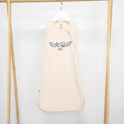 Personalized Sea Shell Monogram Bamboo Sleep Sack