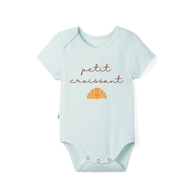 Petite Croissant French Baby Bamboo Onesie