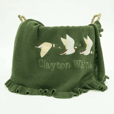 Mallard Duck Baby Knit Blanket