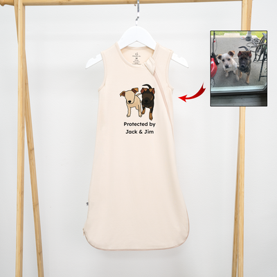 Custom Baby Portrait Sleep Sack | A Timeless Work of Art