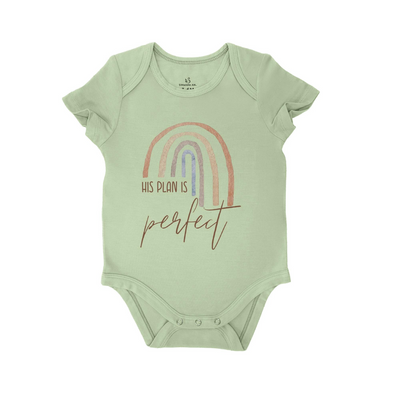 'His plan is perfect' Bodysuit | Christian Baby Onesie - SwaddleAn - 