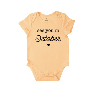 'See You in October' Bodysuit | The Sweetest Announcement