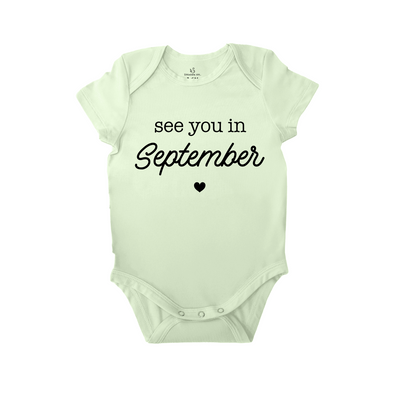 'See You in September' Baby Bodysuit | The Sweetest Announcement