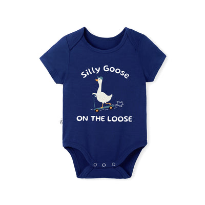 Silly Goose On The Loose Bamboo Baby Onesie
