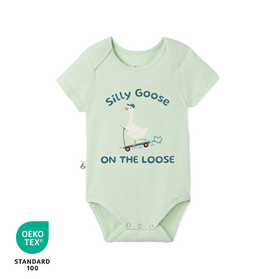 Silly Goose On The Loose Bamboo Baby Onesie