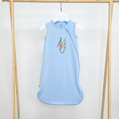 Embroidery Fly Fishing Sleep Sack | Personalized Monogram