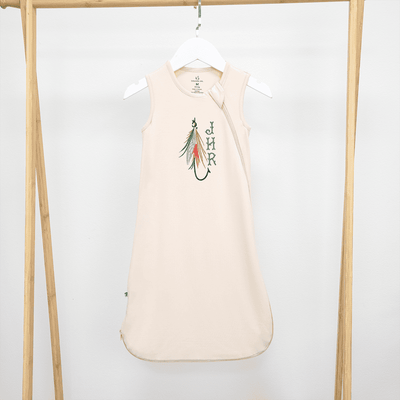 Personalized Fly Fishing Sleep Sack for a Little Angler's Dreams SwaddleAn