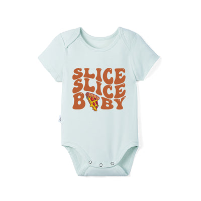 Slice Slice Baby Pizza Funny Baby Bamboo Onesie