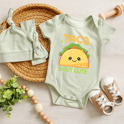 'Taco bout cute' Bodysuit | Taco Onesie, Mexician Baby Shower Gift