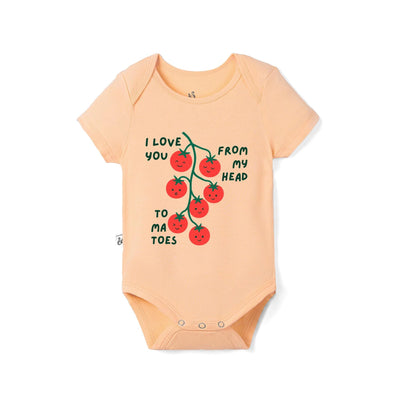 I love you from my head to ma toes Baby Bamboo Onesie