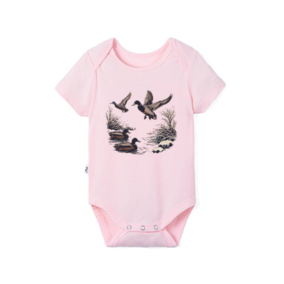 Vintage Mallard Duck Bamboo Onesie